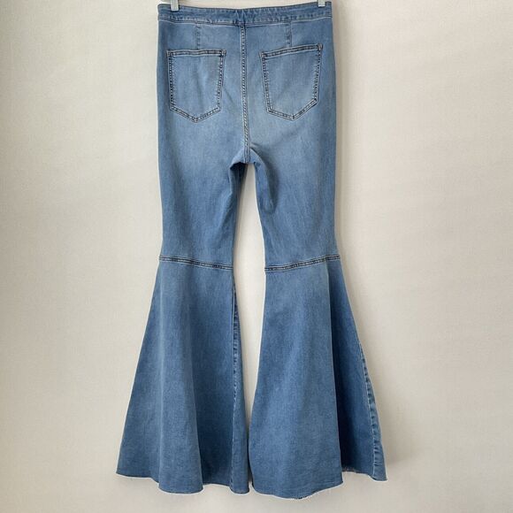 We The Free Jeans Just Float On Flare Leg Bell Bottom Blue 31 - Picture 10 of 15